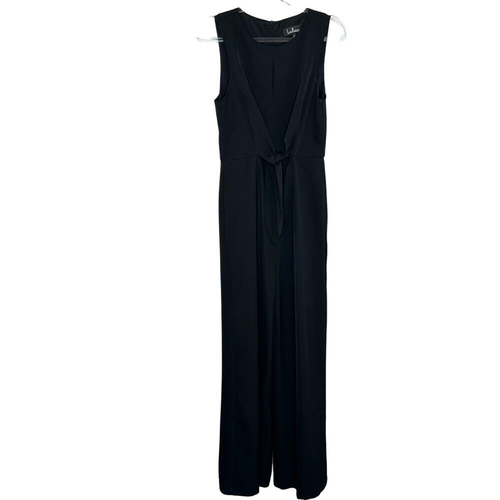 NWOT Lulus Black Keyhole Sleeveless Pants Jumpsuit Women's Size Small